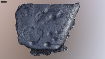 Snapshot of 3D model, from Scotland's Rock Art Project, Rosehall, Aberdeenshire