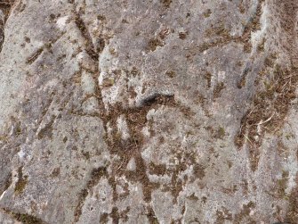 Digital photograph of close ups of motifs, from Scotland's Rock Art Project, Achnabreck 10, Kilmartin, Argyll and Bute