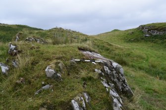 Digital photograph of panel in context with scale, Scotland's Rock Art Project, Carnassarie Farm 3, Kilmartin, Argyll and Bute