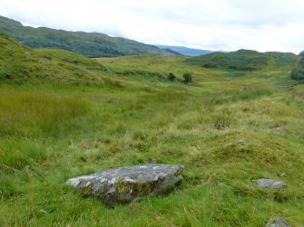 Digital photograph of panel in context without scale, from Scotland's Rock Art project, Carnassarie Farm, 6, Argyll And Bute
