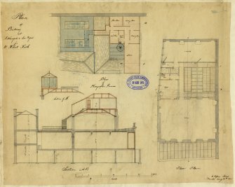 New building including photographic premises for Mr Robert Keith.
Plan of photographic premises, plans and sections.