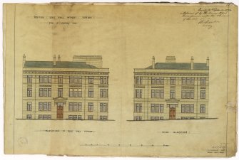 Dundee, East Bell Street, Offices for A. Hendry.
Elevations.