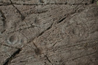 Digital photograph of close ups of motifs, from Scotland's Rock Art Project, Dunamuck 4, Kilmartin, Argyll and Bute