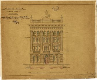 Banking Office for Mr. A. G. Fleming.
Elevation to High Street.