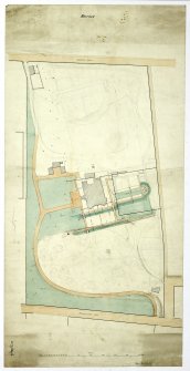 Drawing showing block plan & garden layout.