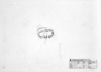 Badentarbat township; survey drawing of round-ended building