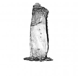 Snapshot of 3D model, from Scotland's Rock Art Project, Nether Largie South Standing Stone, Kilmartin, Argyll and Bute