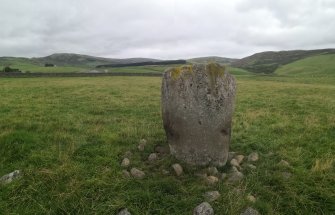 Digital photographs of rock art panel context, Scotland's Rock Art Project, Glebe Stone, Borders