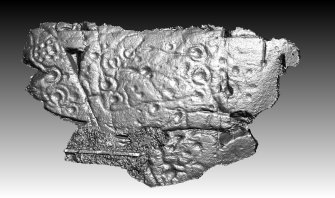 Snapshot of 3D model, from Scotland’s Rock Art Project, Craikness Hill 1, Dumfries and Galloway