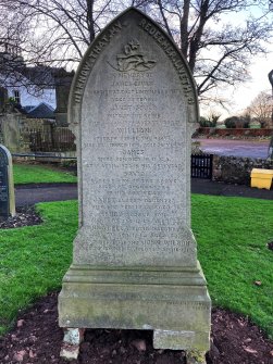 View of gravestone of James Govan who died in 1874.