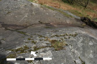 Digital photograph of panel to north-east, from Scotland's Rock Art Project, Whitehill 2, East Dunbartonshire