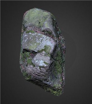 Snapshot of 3D model, Scotland's Rock Art Project, Tormain Hill 7, Edinburgh