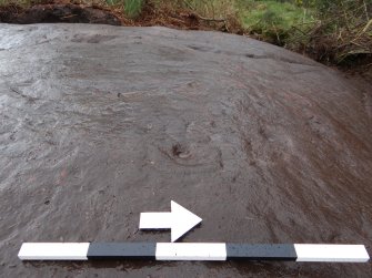 Digital photograph of rock art panel context, Scotland's Rock Art Project, Auchnacraig 4, West Dunbartonshire