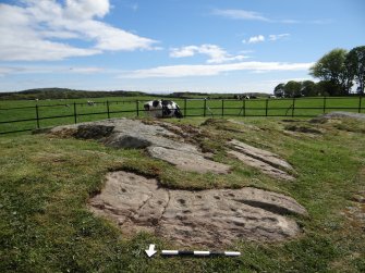 Digital photograph of panel to south, from Scotland’s Rock Art Project, Drumtroddan 11, Dumfries and Galloway