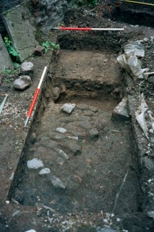 Archaeological evaluation, Test Pit 3 general shot, 126-128 High Street, Dunbar