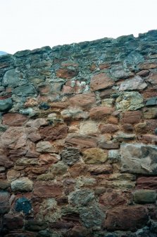 Historic building recording, General view, Walls to the rear of 126-128 High Street, Dunbar