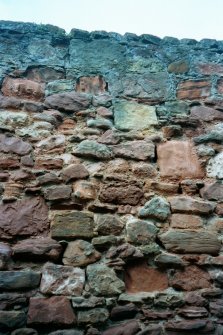 Historic building recording, General view, Walls to the rear of 126-128 High Street, Dunbar