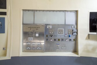 Operating theatre 16. Detail of electrical/surgical panel. 