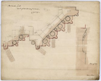 Drawing showing details of West doorway and arcade, St James Episcopal Church, Edinburgh.
