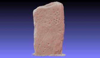 Snapshot of 3D model, Scotland's Rock Art Project, Ardjachie Farm, Highland