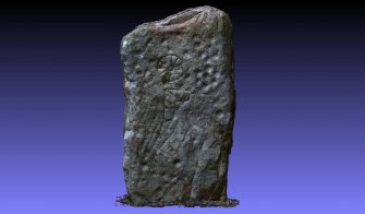 Snapshot of 3D model, Scotland's Rock Art Project, Ardjachie Farm, Highland