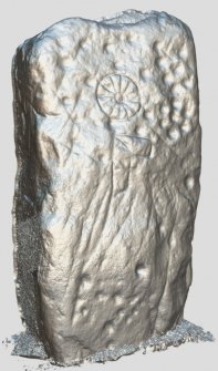 Snapshot of 3D model, from Scotland's Rock Art Project, Ardjachie Farm, Highland