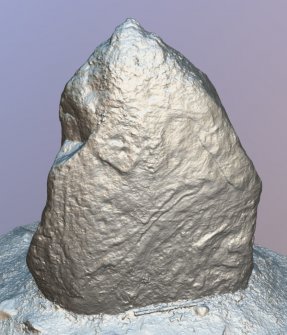 Snapshot of 3D model, Scotland's Rock Art Project, Balnuarin of Clava Centre Orthostat, Highland