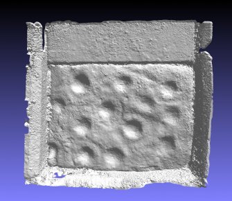 Snapshot of 3D model, from Scotland's Rock Art Project, Balnuarin of Clava Garden Wall, Highland