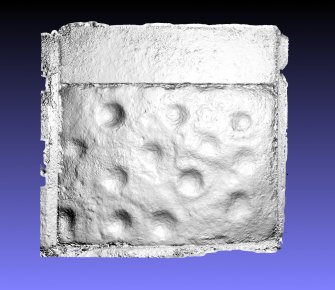 Snapshot of 3D model, Scotland's Rock Art Project, Balnuarin of Clava Garden Wall, Highland