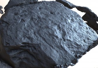 Snapshot of 3D model, from Scotland's Rock Art Project, Balnuarin of Clava North-East Passage 1, Highland