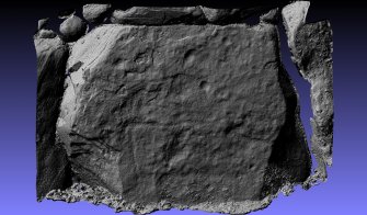 Snapshot of 3D model, Scotland's Rock Art Project, Balnuarin of Clava North East Passage 1, Highland