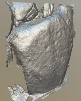 Snapshot of 3D model, from Scotland's Rock Art Project, Balnuarin of Clava North-East Passage 2, Highland