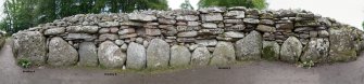 Digital photograph of panorama, Scotland's Rock Art Project, Balnuarin of Clava South West Centre 2, Highland