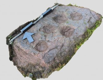 Snapshot of 3D model, from Scotland's Rock Art Project, Broubster, Highland