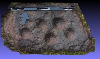 Snapshot of 3D model, from Scotland's Rock Art Project, Broubster, Highland