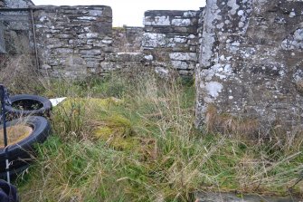 Digital photograph of panel before cleaning, Scotland's Rock Art Project, Broubster, Highland