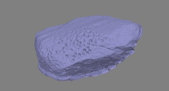 Snapshot of 3D model, from Scotland's Rock Art Project, Camas Luinie, Highland