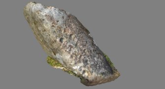 Snapshot of 3D model, from Scotland's Rock Art Project, Carr, Highland