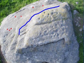 Snapshot of 3D model, Scotland's Rock Art Project, Dalreoich 4, Highland