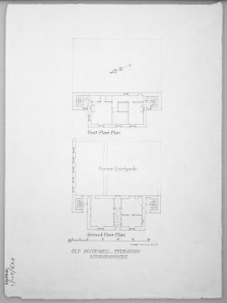 Plan of ground and first floors.