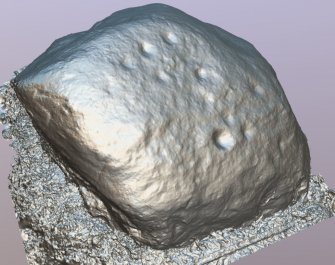 Snapshot of 3D model, from Scotland's Rock Art Project, Fodderty 3, Highland