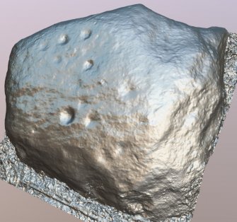 Snapshot of 3D model, from Scotland's Rock Art Project, Fodderty 3, Highland