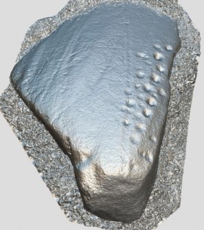 Snapshot of 3D model, from Scotland's Rock Art Project, Kinloch Lodge, Highland