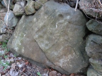 Digital photograph of rock art panel context, Scotland's Rock Art Project, Kinmylies, Highland