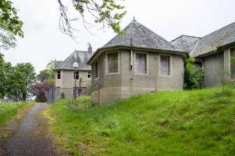 Gilgal Ward from north west showing surviving west wing and central block behind