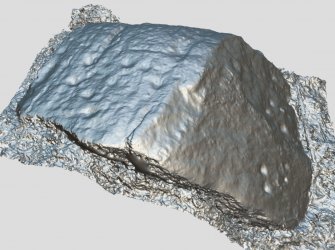 Snapshot of 3D model, from Scotland's Rock Art Project, Leanach, Highland