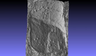 Snapshot of 3D model, Scotland's Rock Art Project, Leanach, Highland