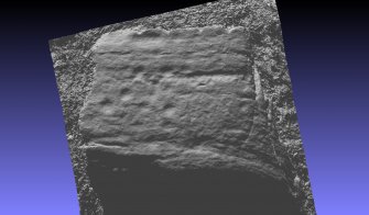 Snapshot of 3D model, Scotland's Rock Art Project, Leanach, Highland