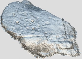 Snapshot of 3D model, from Scotland's Rock Art Project, Lochan Hakel, Highland