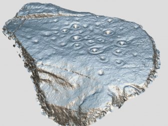 Snapshot of 3D model, Scotland's Rock Art Project, Lochan Hakel, Highland